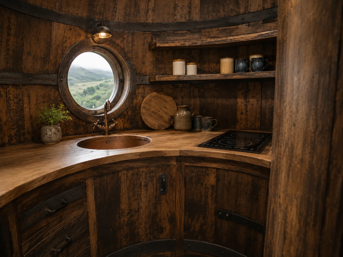 Deze man bouwde een huis uit een oud whiskeyvat - neem een kijkje in dit onconventionele verblijf...