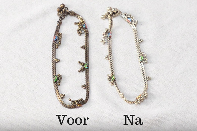 Dit is de makkelijkste manier om je zilveren sieraden weer schoon te krijgen