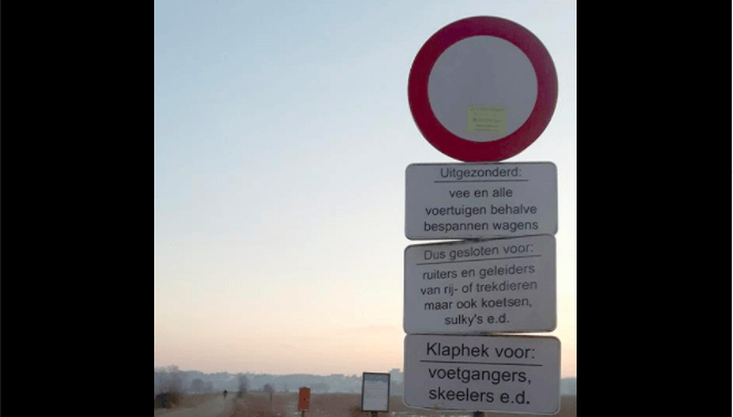 Ehm.... HUH?! Heel Nederland is in de war: wie snapt dit verkeersbord wel in één keer?