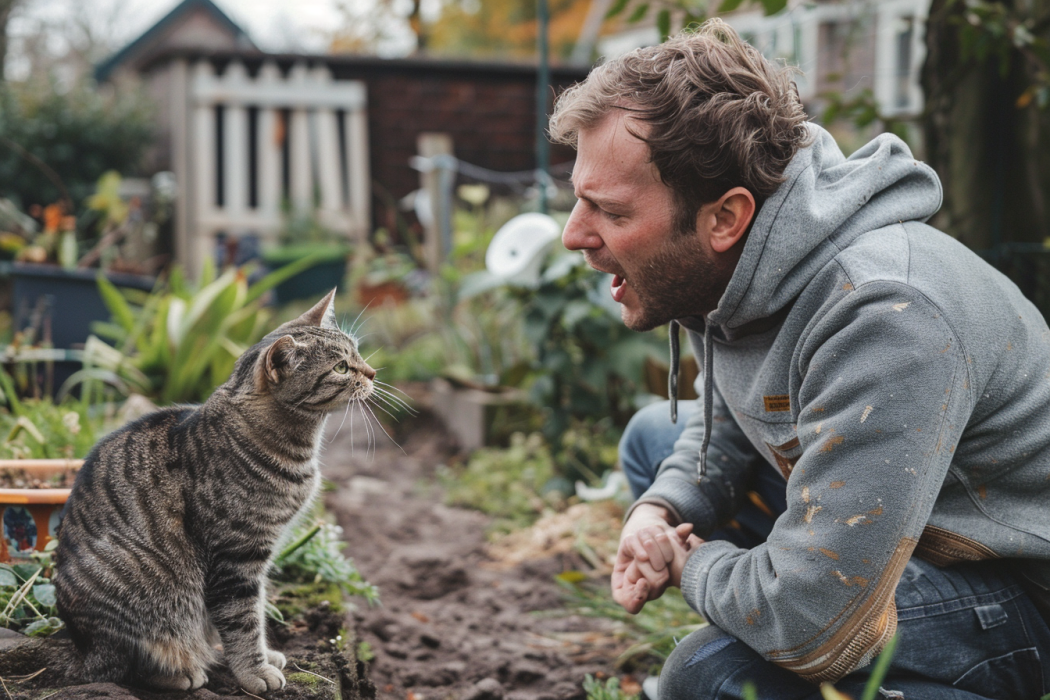 Altijd buurtkatten in je tuin? Met dit geheel kattenvriendelijke trucje gebeurt dat niet meer!