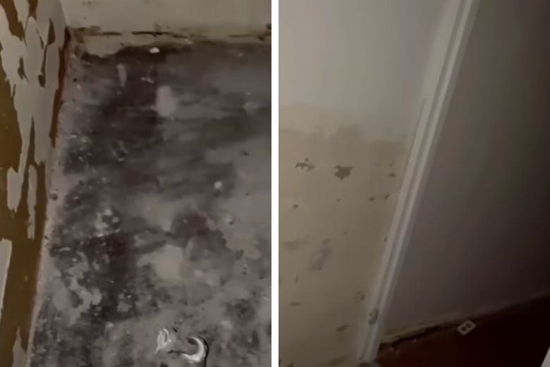Toen deze vrouw haar badkamerspiegel van de wand haalde, onthulde ze een duister geheim