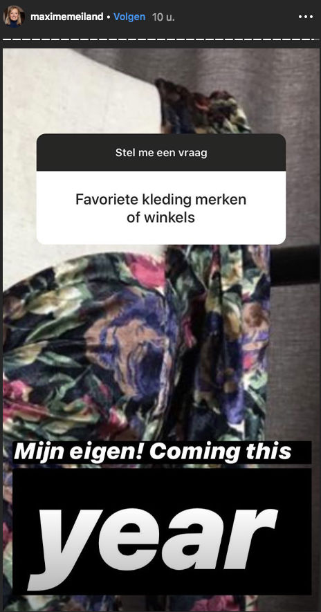 Maxime Meiland kledinglijn