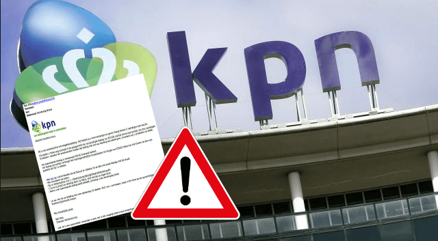 Let op, deze 'betalingsherinnering' van KPN is nep, absoluut niet betalen!