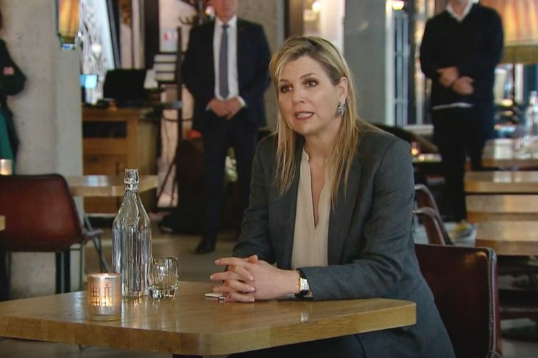 Koningin Máxima op werkbezoek in Amsterdamse horeca