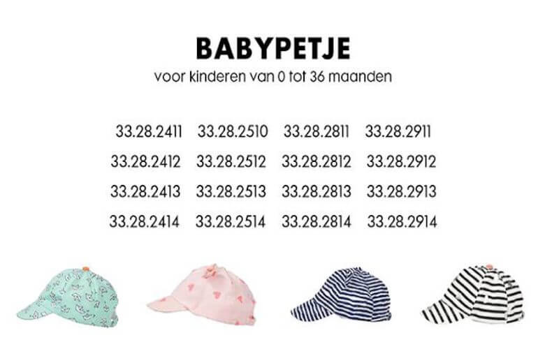 HEMA babypetjes