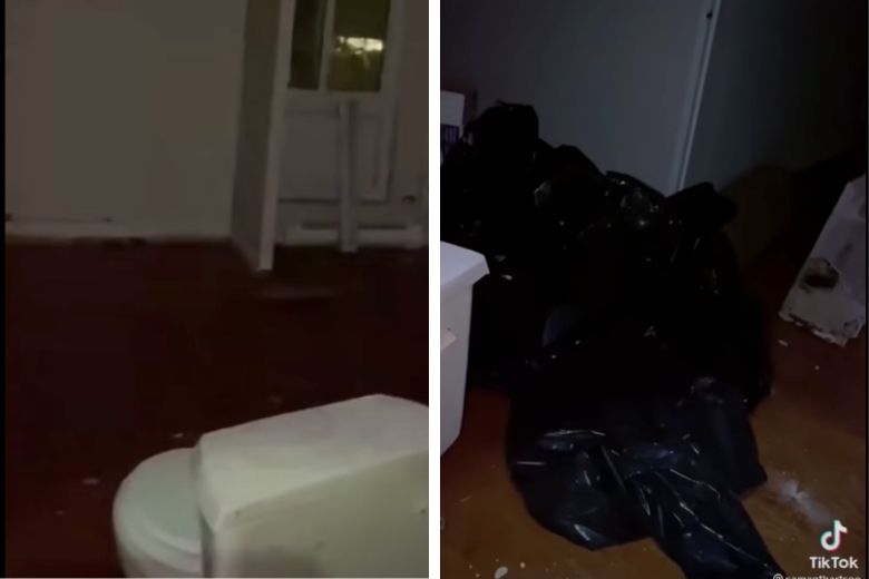 Toen deze vrouw haar badkamerspiegel van de wand haalde, onthulde ze een duister geheim