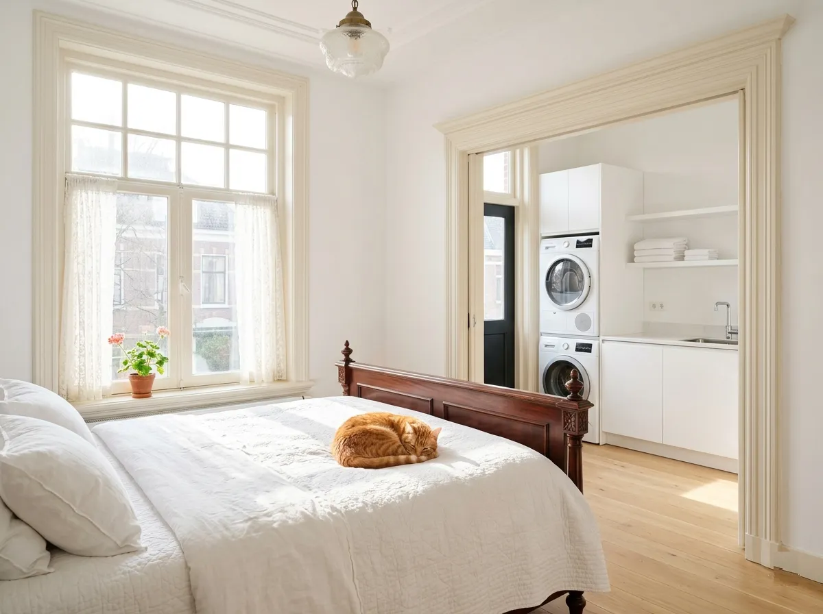 Kat bleef maar kijken naar de kelderdeur in hun nieuwe huis - ze dachten dat het muizen waren, maar de waarheid was erger..