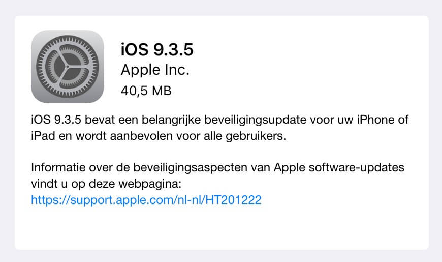 Waarschuwing: update je iPhone nu! Groot veiligheidsrisico! Delen SVP!