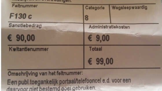 Twee jongeren krijgen boete van 99 euro voor schuilen in parkeergarage