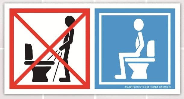 Moeten de mannen zittend of staand plassen op de WC? Lees en deel je mening!