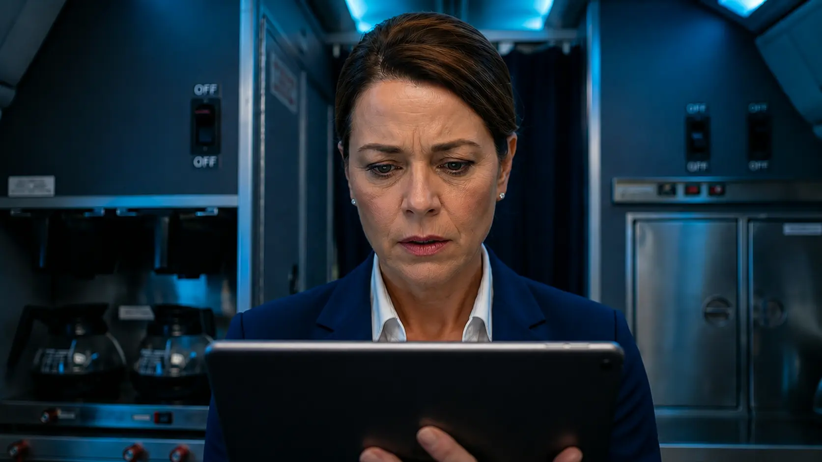 Jonge vrouw bleef handgebaren maken in vliegtuig - toen stewardess zich realiseerde waarom, waarschuwde ze de autoriteiten