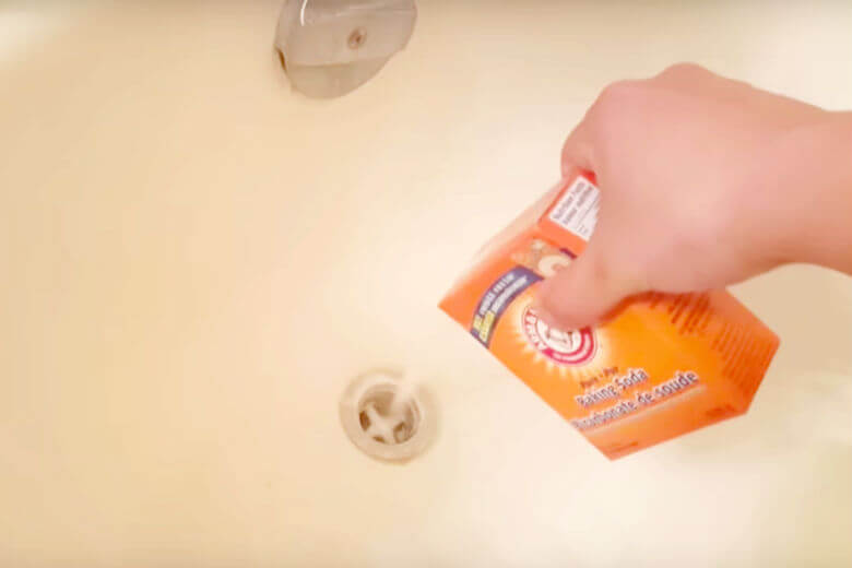 baking soda doucheputje