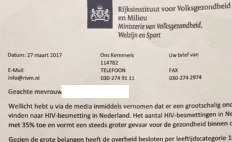 PAS OP: krijg je deze brief binnen? Reageer daar dan niet op; het is een 1-aprilgrap!