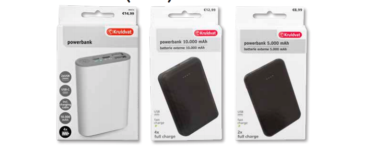 Kruidvat powerbanks