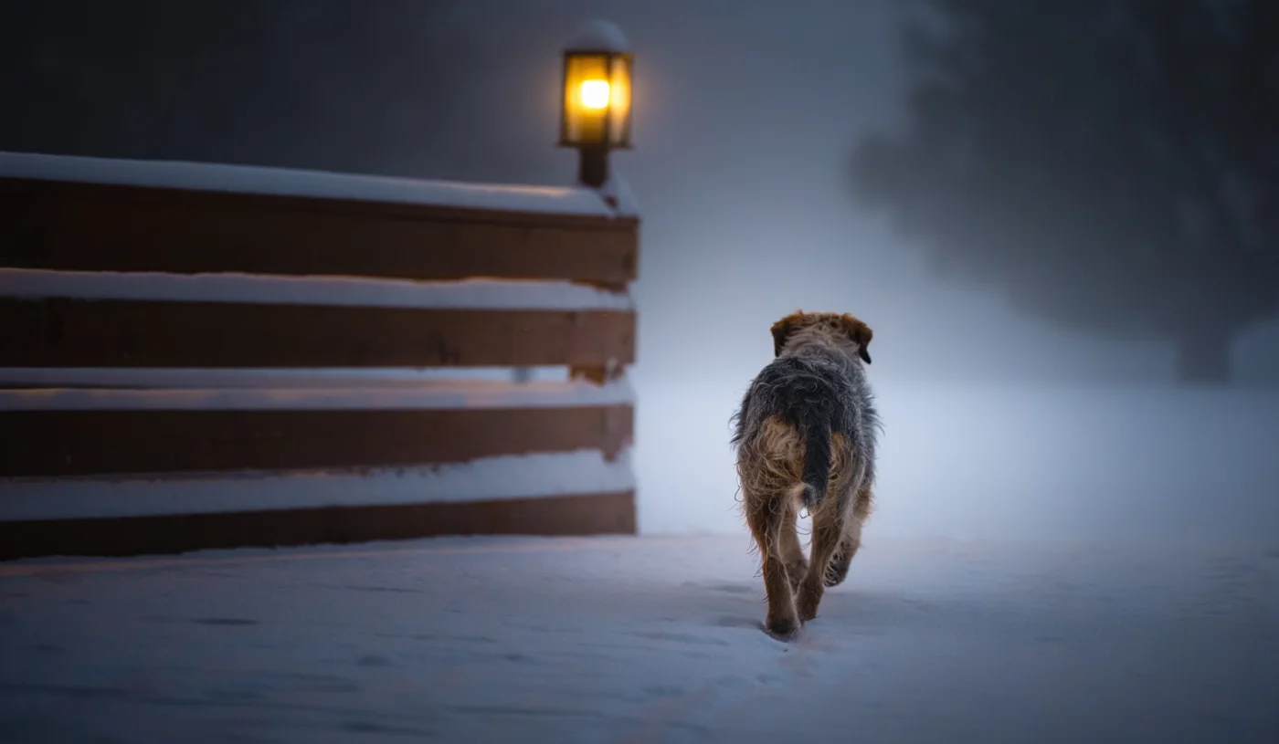 Elderly Woman Falls in Fog – What a Stray Dog Does Next Will Blow Your Mind!