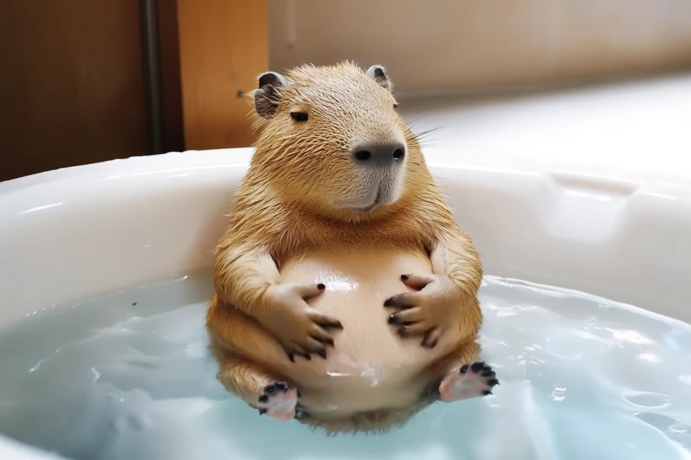 Woman Follows Pregnant Capybara into Shed After Spotting It Wandering Near Her Backyard
