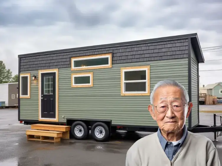 この86歳の祖父は、この小さな家に一人で住んでいる - 中を見てみましょう！