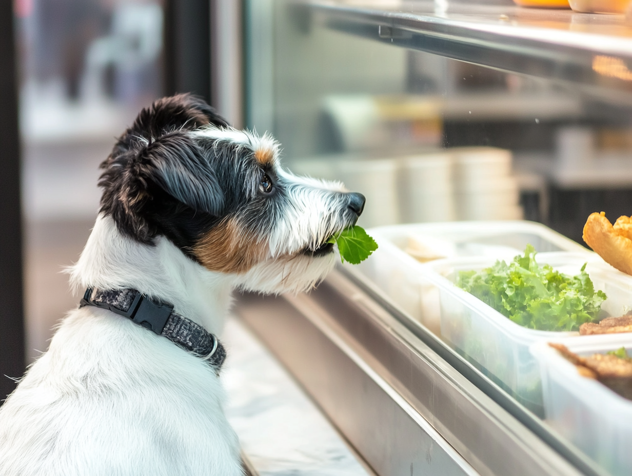 野良犬が毎朝店に葉っぱを落とす - ある日、店主がそれを追う