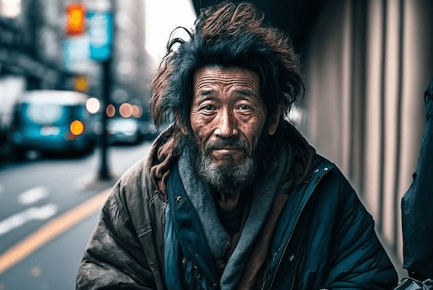 このウェイトレスは、自分が食事を与えているホームレスの正体を知ってショックを受ける。