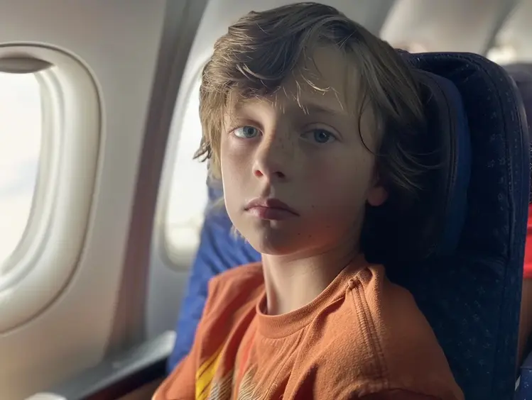 Boy Keeps Making Strange Hand Signals During Flight - When Stewardess Realizes Why, She Orders the Plane To Land