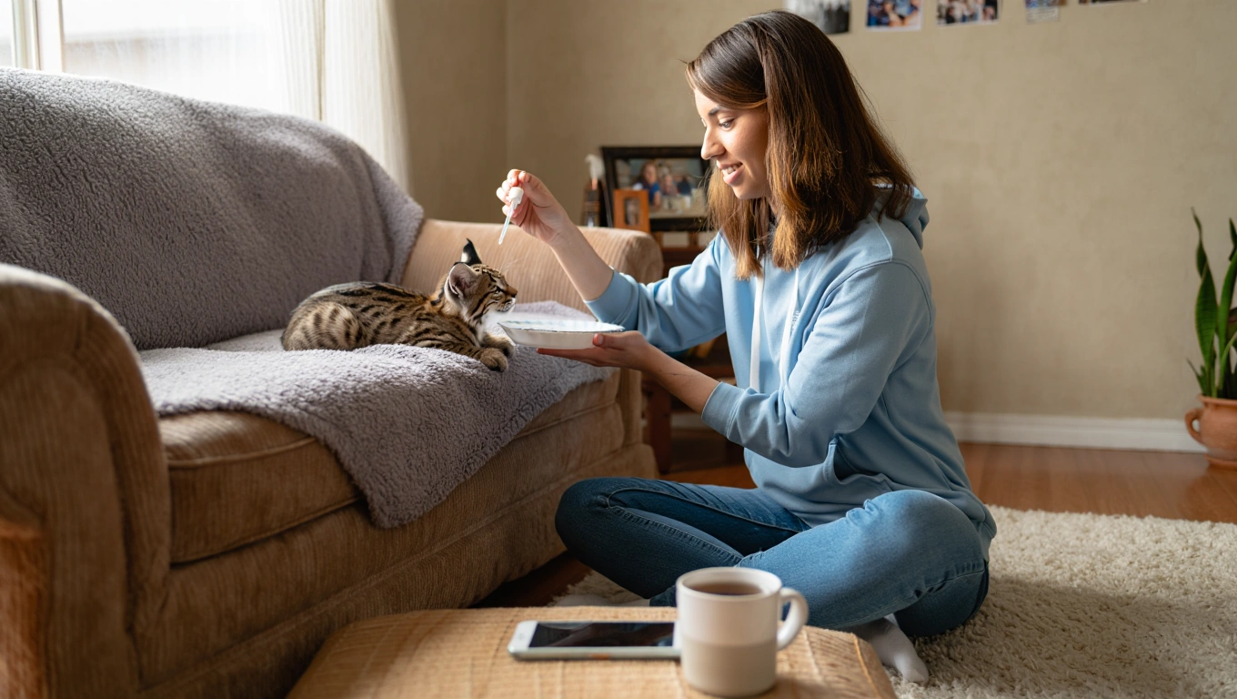 裏庭で発見された子猫が、実は全く別のものだった