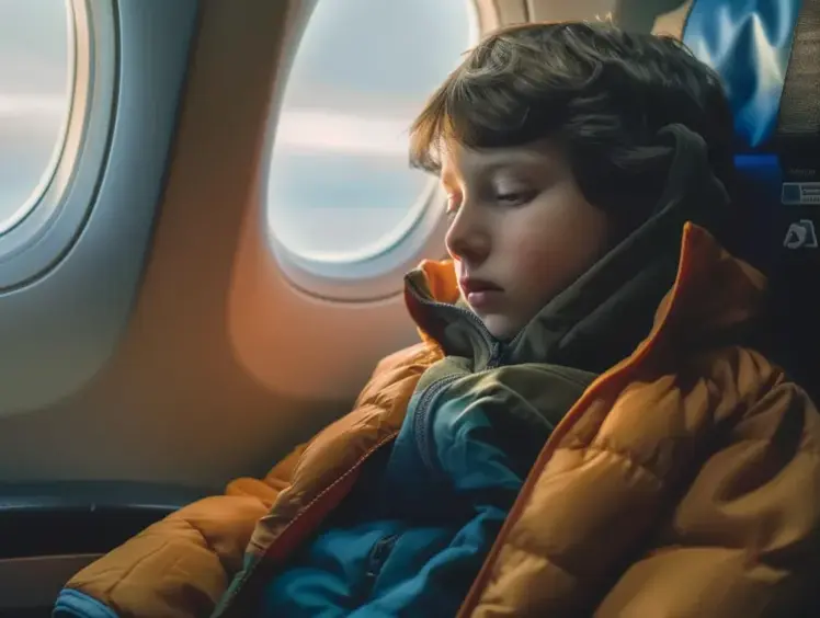Boy Keeps Making Strange Hand Signals During Flight - When Stewardess Realizes Why, She Orders the Plane To Land