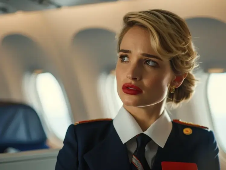 Boy Keeps Making Strange Hand Signals During Flight - When Stewardess Realizes Why, She Orders the Plane To Land