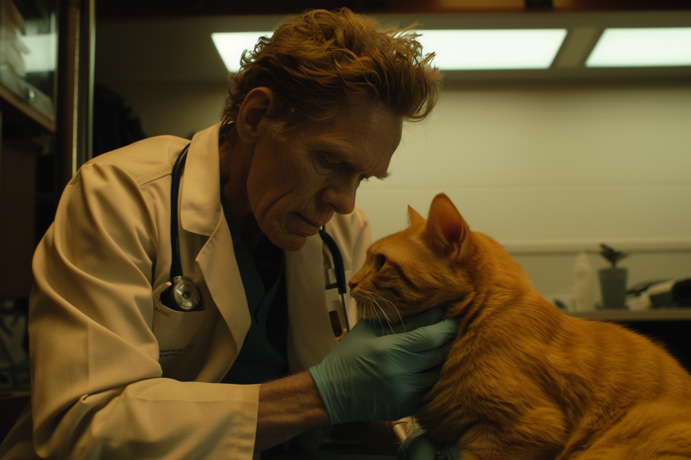 Cat Keeps Hugging Friend Before Going To The Vet –Watch What Happened!