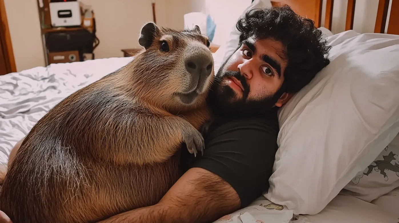 Pet Capybara Won’t Leave Wife Alone – When Husband Discovers Why, He Calls The Police