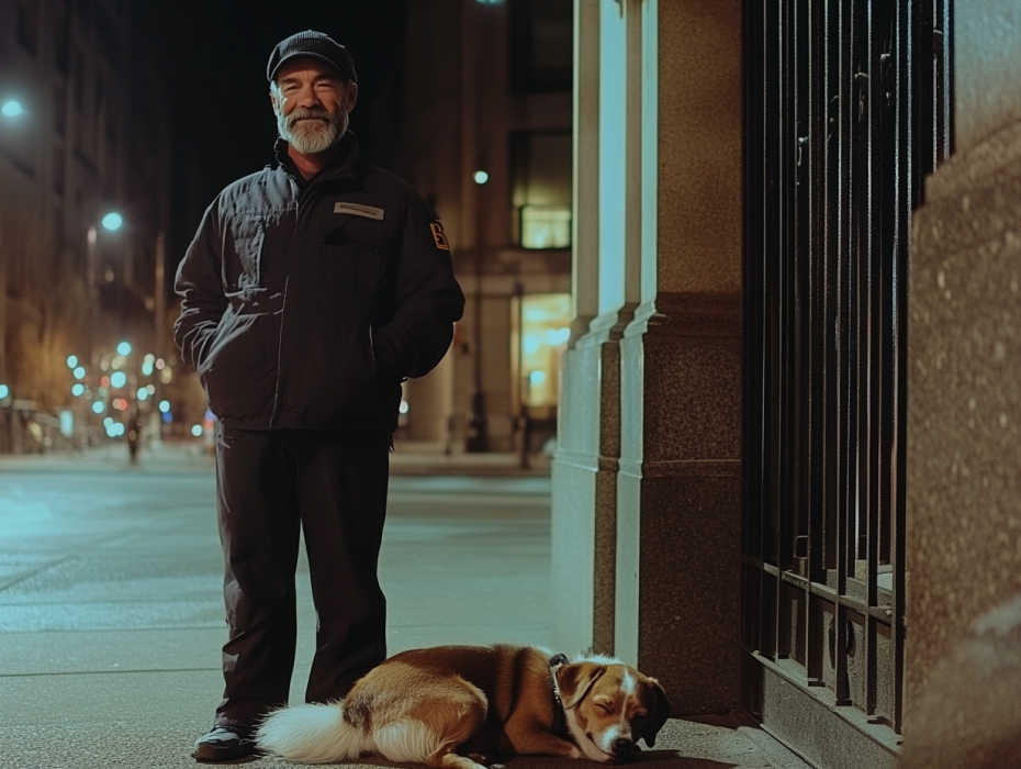 Un vagabundo y su perro oyen un grito: ¡lo que ocurre a continuación cambia su vida para siempre!
