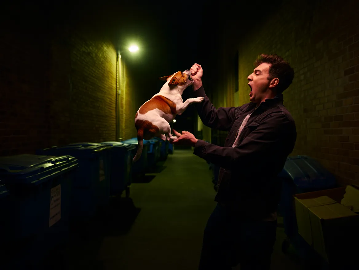 Un vagabundo y su perro oyen un grito: ¡lo que ocurre a continuación cambia su vida para siempre!