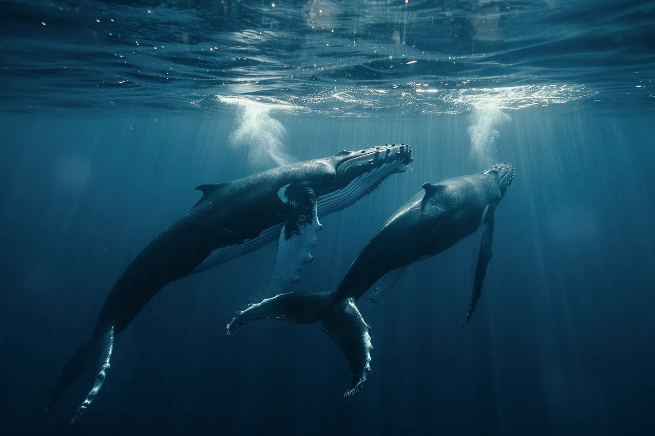 Una ballena gigante no deja en paz a un submarinista - Entonces se da cuenta del aterrador motivo
