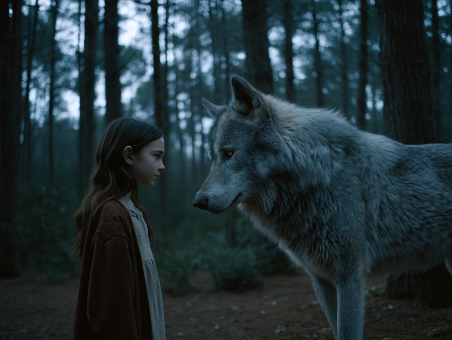 Una niña de 12 años salva a un perro lobo gigante, pero los resultados del ADN revelan algo terrorífico..