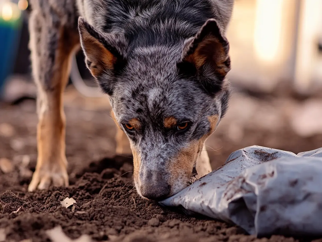 Un perro cava un enorme agujero durante 11 horas seguidas y lo que descubre deja a todo el mundo en silencio