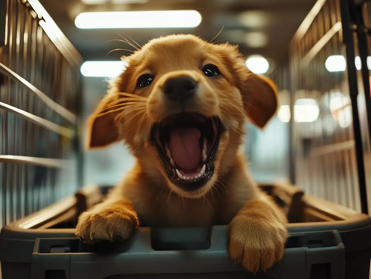 Un cachorro bloquea el ferrocarril, pero la verdadera razón por la que no puede moverse rompe el corazón de todos
