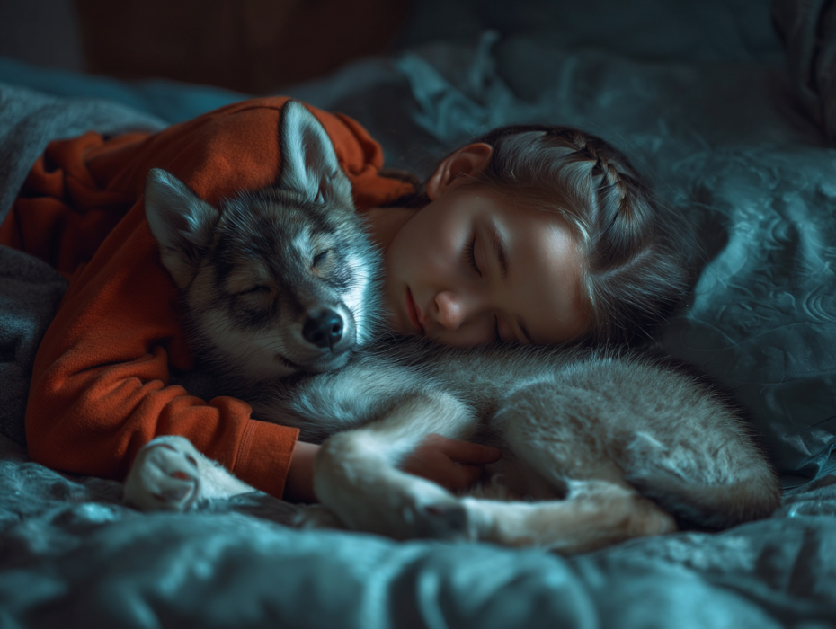 Una niña de 12 años salva a un perro lobo gigante, pero los resultados del ADN revelan algo terrorífico..