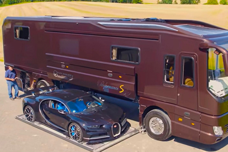Luxury mobile home worth 1.42 million has built-in garage – The interior is even better!