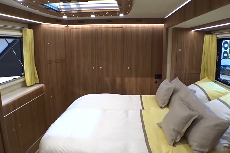 Luxury mobile home worth 1.42 million has built-in garage – The interior is even better!