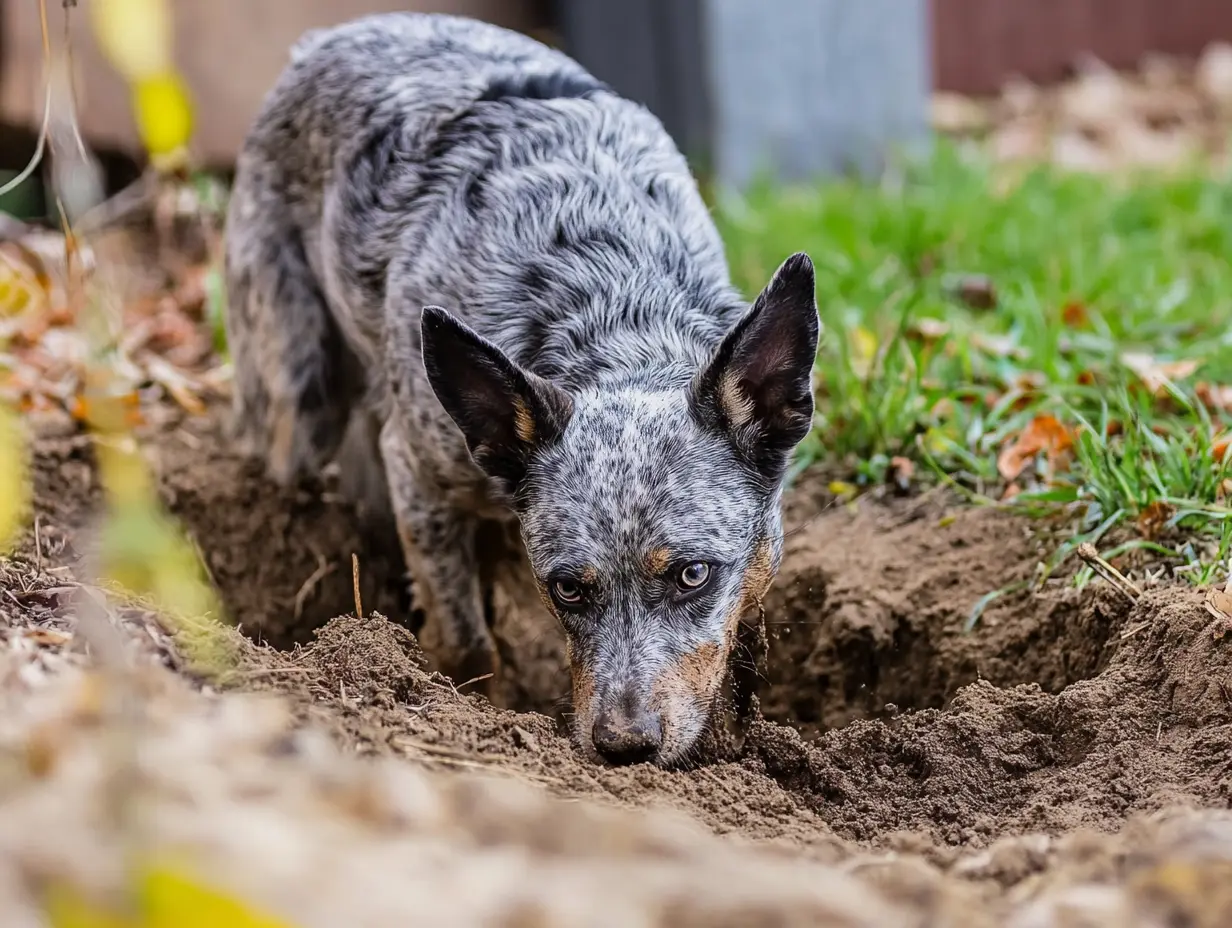 Un perro cava un enorme agujero durante 11 horas seguidas y lo que descubre deja a todo el mundo en silencio